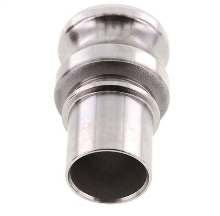 Camlock DN 40 (1 1/2'') Koppeling RVS met slangpilaar (38 mm) Type E EN 14420-7 (DIN 2828)