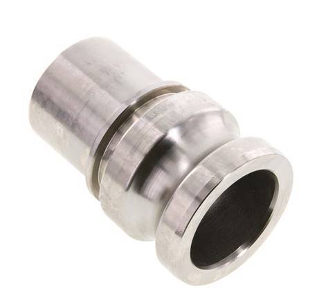 Camlock DN 50 (2'') Koppeling RVS met slangpilaar (50 mm) Type E EN 14420-7 (DIN 2828)