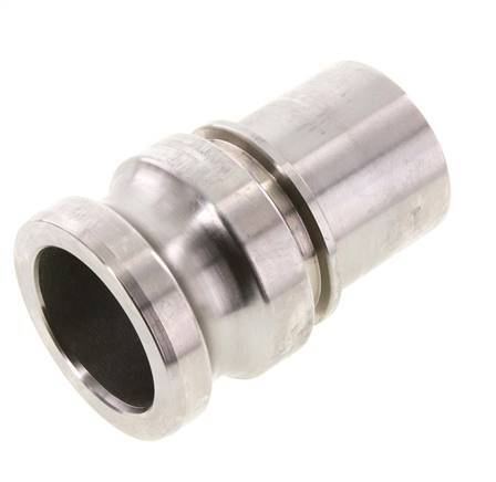 Camlock DN 50 (2'') Koppeling RVS met slangpilaar (50 mm) Type E EN 14420-7 (DIN 2828)