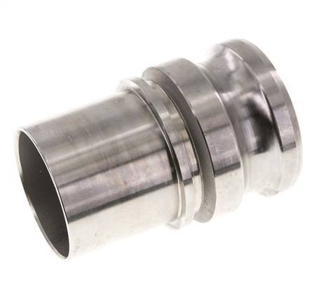 Camlock DN 60 (2 1/2'') Koppeling RVS met slangpilaar (63 mm) Type E EN 14420-7 (DIN 2828)
