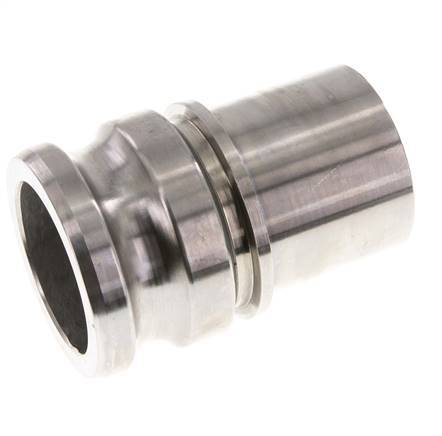 Camlock DN 60 (2 1/2'') Koppeling RVS met slangpilaar (63 mm) Type E EN 14420-7 (DIN 2828)
