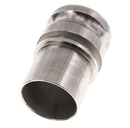 Camlock DN 60 (2 1/2'') Koppeling RVS met slangpilaar (63 mm) Type E EN 14420-7 (DIN 2828)