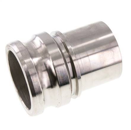 Camlock DN 75 (3'') Koppeling RVS met slangpilaar (75 mm) Type E EN 14420-7 (DIN 2828)