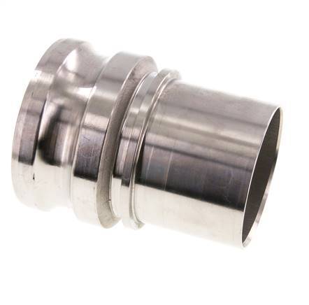 Camlock DN 75 (3'') Koppeling RVS met slangpilaar (75 mm) Type E EN 14420-7 (DIN 2828)