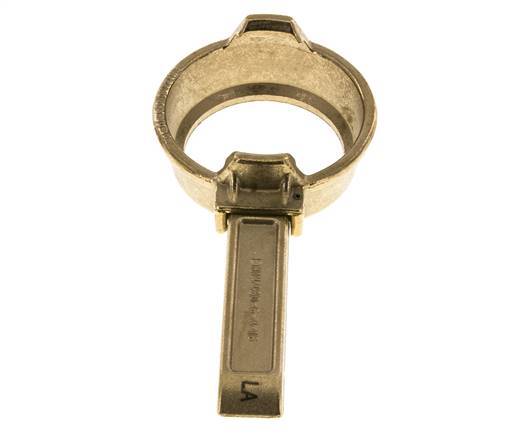 DN 50 Messing Tankwagen (TW) klemring met hendel (M-type)