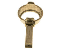 DN 50 Messing Tankwagen (TW) klemring met hendel (M-type)