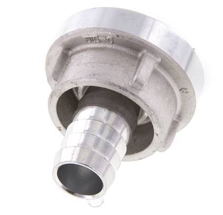 25-D (31 mm) Forged Aluminum Storz Coupling 19 mm Hose Pillar Rotatable for a PVC hose