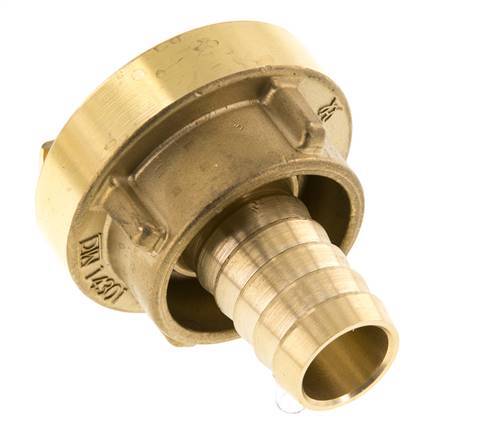 25-D (31 mm) Messing Storz-koppeling 19 mm Slangpilaar Draaibaar voor PVC slang