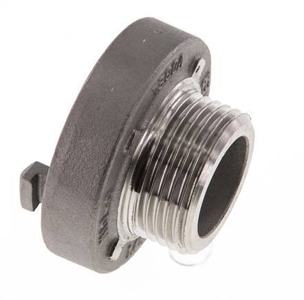 25-D (31 mm) RVS Storz-koppeling G 1'' Buitendraad
