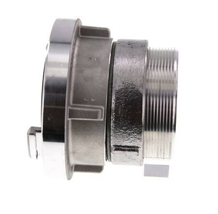 75-B (89 mm) Gesmeed Aluminium Storz-koppeling G 3'' Buitendraad Draaibaar