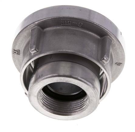 52-C (66 mm) Gesmeed Aluminium Storz-koppeling G 1 1/4'' Binnendraad Draaibaar