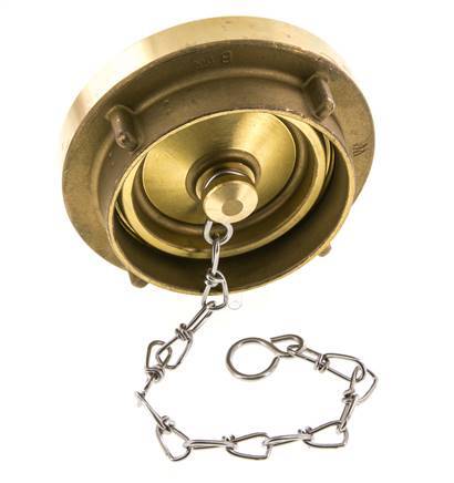 75-B (89 mm) Messing Blindkap voor Storz-koppeling