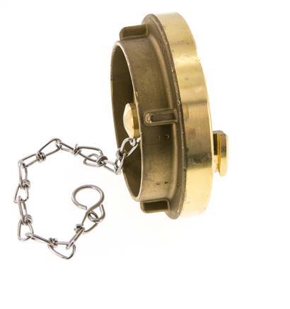 75-B (89 mm) Messing Blindkap voor Storz-koppeling
