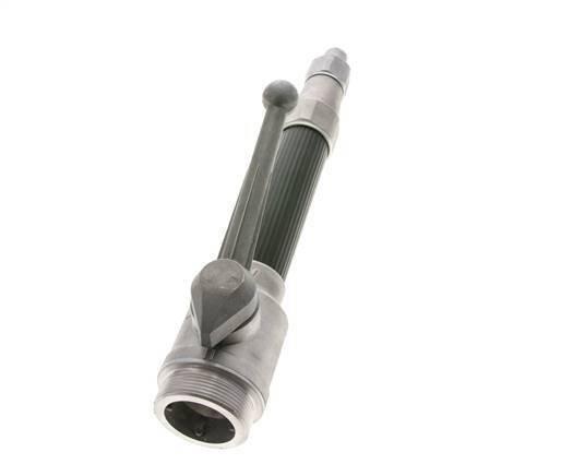 9 mm straalpijp G 2'' Buitendraad Gesmeed Aluminium & Rubber DIN 14365