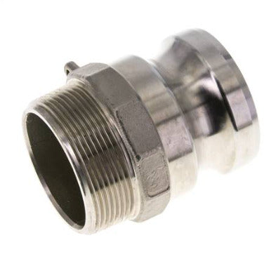 Camlock DN 120 (5'') Stainless Steel Coupling 5'' Male NPT Thread Type F MIL-C-27487
