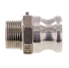 Camlock DN 20 (3/4'') Stainless Steel Coupling 3/4'' Male NPT Thread Type F MIL-C-27487