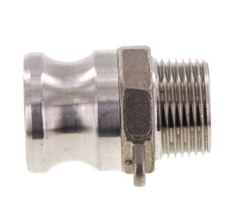 Camlock DN 20 (3/4'') Koppeling Rvs3/4'' NPT buitendraad Type F MIL-C-27487