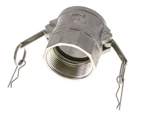 Camlock DN 60 (2 1/2'') Koppeling Rvs2 1/2'' NPT binnendraad Type D MIL-C-27487