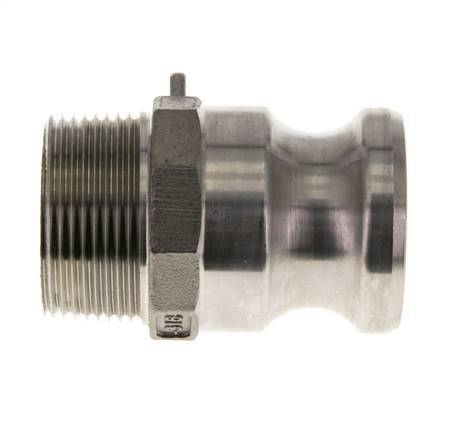 Camlock DN 32 (1 1/4'') Koppeling Rvs1 1/4'' NPT buitendraad Type F MIL-C-27487