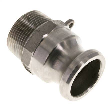Camlock DN 32 (1 1/4'') Koppeling Rvs1 1/4'' NPT buitendraad Type F MIL-C-27487