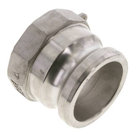 Camlock DN 60 (2 1/2'') Koppeling Rvs2 1/2'' NPT binnendraad Type A MIL-C-27487