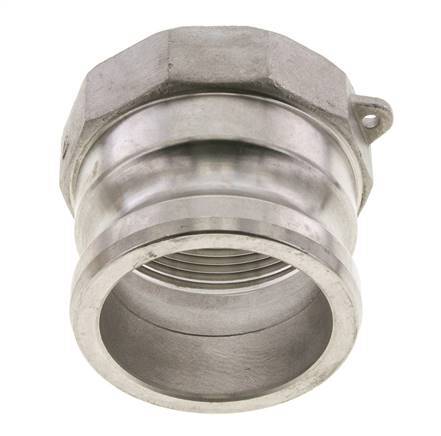 Camlock DN 60 (2 1/2'') Koppeling Rvs2 1/2'' NPT binnendraad Type A MIL-C-27487
