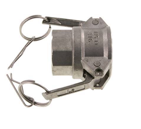 Camlock DN 32 (1 1/4'') Koppeling Rvs1 1/4'' NPT binnendraad Type D MIL-C-27487