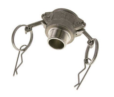 Camlock DN 20 (3/4'') Koppeling Rvs3/4'' NPT buitendraad Type B MIL-C-27487