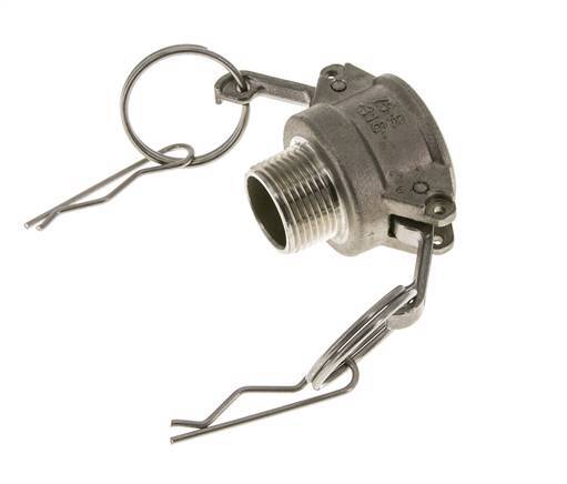 Camlock DN 20 (3/4'') Stainless Steel Coupling 3/4'' Male NPT Thread Type B MIL-C-27487