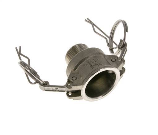 Camlock DN 20 (3/4'') Koppeling Rvs3/4'' NPT buitendraad Type B MIL-C-27487