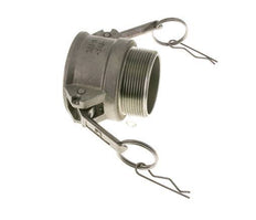 Camlock DN 50 (2'') Koppeling Rvs2'' NPT buitendraad Type B MIL-C-27487