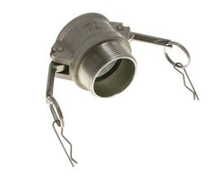 Camlock DN 50 (2'') Koppeling Rvs2'' NPT buitendraad Type B MIL-C-27487