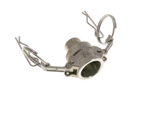 Camlock DN 15 (1/2'') Koppeling Rvs2 1/2'' NPT buitendraad Type B MIL-C-27487