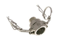 Camlock DN 15 (1/2'') Koppeling Rvs2 1/2'' NPT buitendraad Type B MIL-C-27487