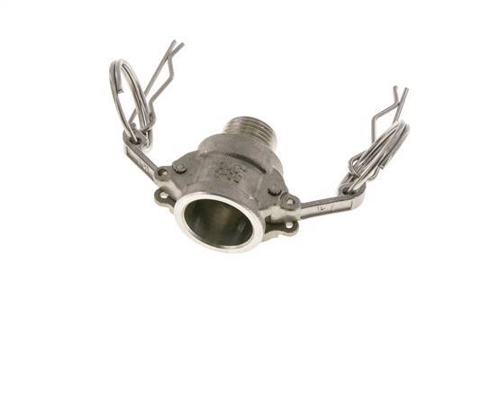 Camlock DN 15 (1/2'') Koppeling Rvs2 1/2'' NPT buitendraad Type B MIL-C-27487