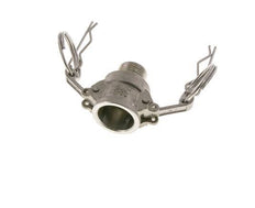 Camlock DN 15 (1/2'') Koppeling Rvs2 1/2'' NPT buitendraad Type B MIL-C-27487
