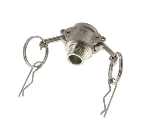 Camlock DN 15 (1/2'') Koppeling Rvs2 1/2'' NPT buitendraad Type B MIL-C-27487