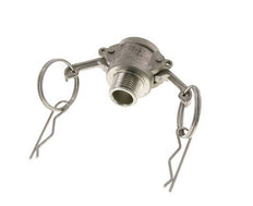 Camlock DN 15 (1/2'') Koppeling Rvs2 1/2'' NPT buitendraad Type B MIL-C-27487
