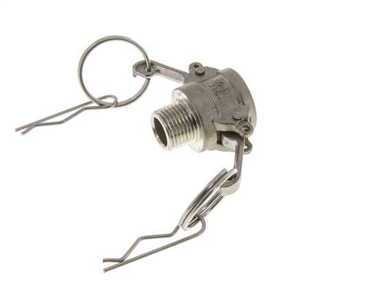 Camlock DN 15 (1/2'') Koppeling Rvs2 1/2'' NPT buitendraad Type B MIL-C-27487