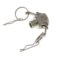 Camlock DN 15 (1/2'') Koppeling Rvs2 1/2'' NPT buitendraad Type B MIL-C-27487