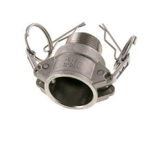 Camlock DN 25 (1'') Koppeling Rvs1'' NPT buitendraad Type B MIL-C-27487