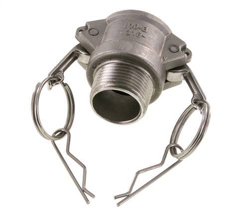 Camlock DN 25 (1'') Koppeling Rvs1'' NPT buitendraad Type B MIL-C-27487
