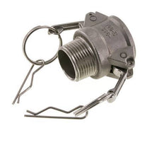 Camlock DN 25 (1'') Koppeling Rvs1'' NPT buitendraad Type B MIL-C-27487