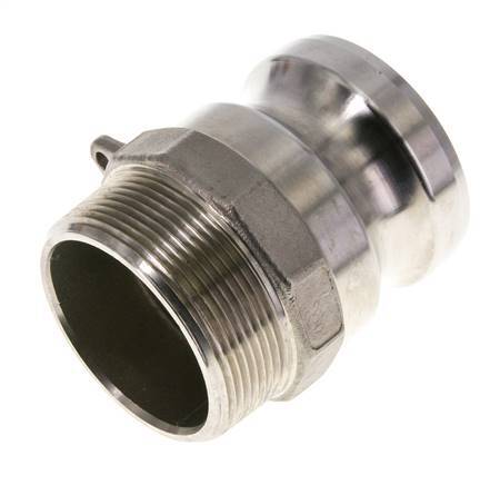 Camlock DN 50 (2'') Koppeling Rvs2'' NPT buitendraad Type F MIL-C-27487