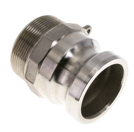 Camlock DN 50 (2'') Koppeling Rvs2'' NPT buitendraad Type F MIL-C-27487