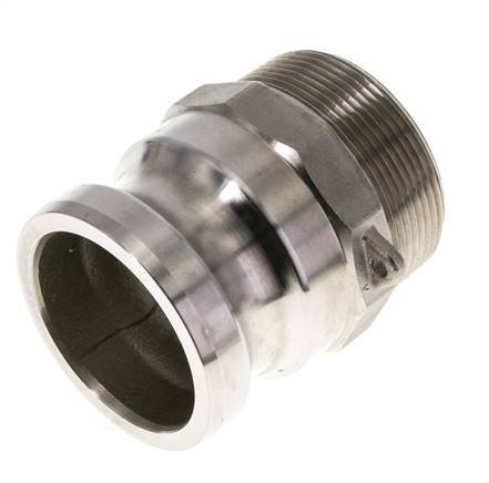 Camlock DN 50 (2'') Koppeling Rvs2'' NPT buitendraad Type F MIL-C-27487