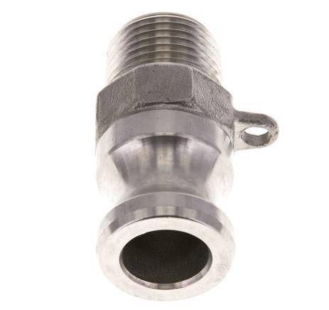 Camlock DN 15 (1/2'') Koppeling Rvs1/2'' NPT buitendraad Type F MIL-C-27487