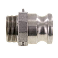 Camlock DN 40 (1 1/2'') Stainless Steel Coupling 1 1/2'' Male NPT Thread Type F MIL-C-27487