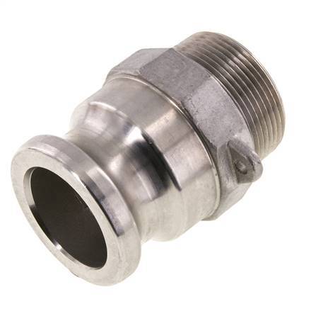 Camlock DN 40 (1 1/2'') Koppeling Rvs1 1/2'' NPT buitendraad Type F MIL-C-27487