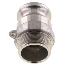 Camlock DN 40 (1 1/2'') Koppeling Rvs1 1/2'' NPT buitendraad Type F MIL-C-27487
